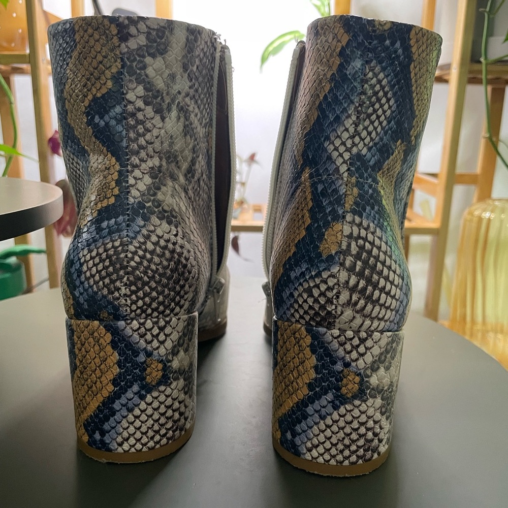 Steve Madden Snakeskin Booties - Picture 4 of 4